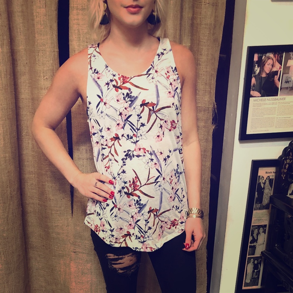 Floral tank top